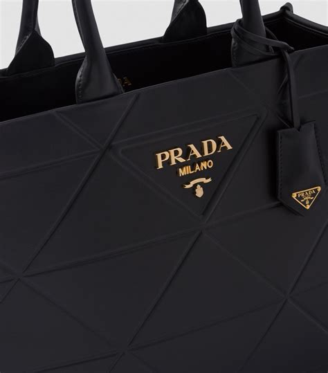 prada logo print tote bag|Prada symbole tote bag.